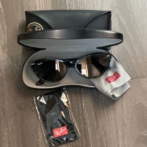 Ray-Ban Glossy Black Cat Eye Sunglasses